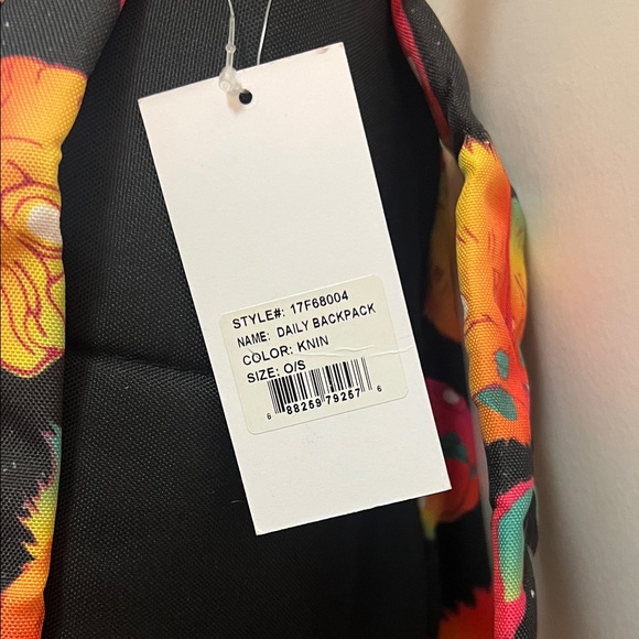 Neff Colorful Dog Print Backpack - Picture 2 of 7